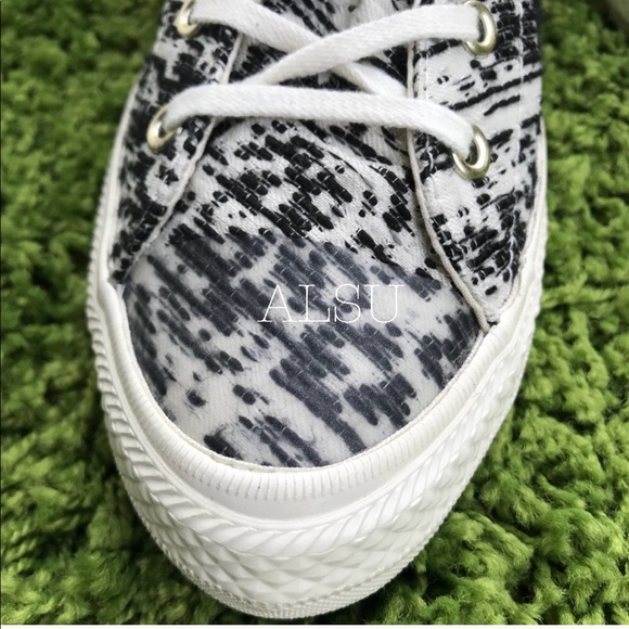 NWT Converse💥Gemma HI Egret Black/White W AUTHENT - Picture 5 of 7